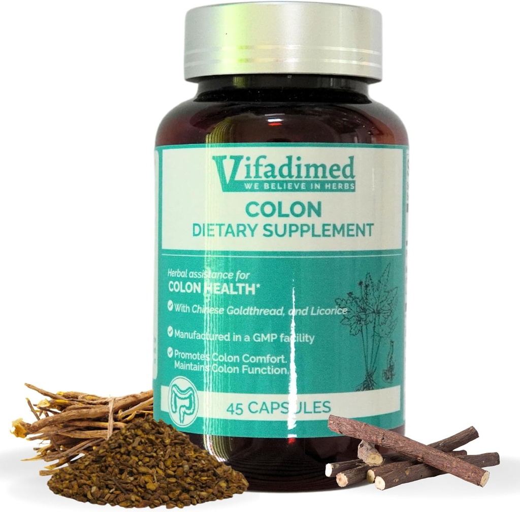 Colon για Diarrhea, IBS-D, Colitis, Soothes Ερεθισμός, Enhances Colon λειτουργία. Ουλές, μικροβιώματα, κινητικότητα. IBS Relief.- 45 Καψάκια