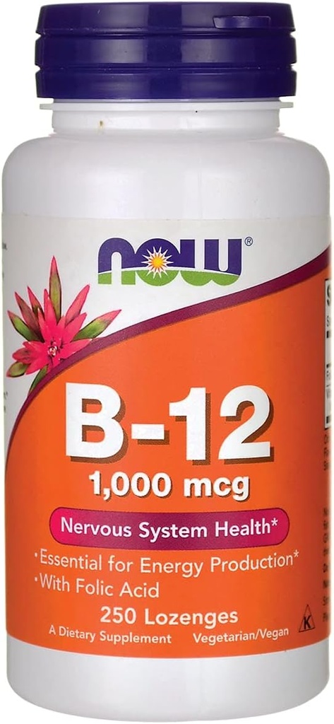 NOW B-12 1000mcg 250 Lozenges