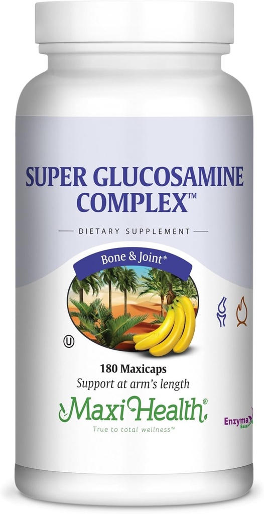 Maxi Health Super Glucosamine Complex - Joint Formula - με MSM - 180 κάψουλες - Kosher
