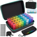 Monthly Pill Organizer 3 Times a Day, 31 Günlük Pill Organizer 3 Times a Day, Moon Medicine Organizer Box, Medicine Pill Box with 32 Günlük Karşılaştırmalar ve Portre 7 Günlük Seyahat Hekimliği Baglama