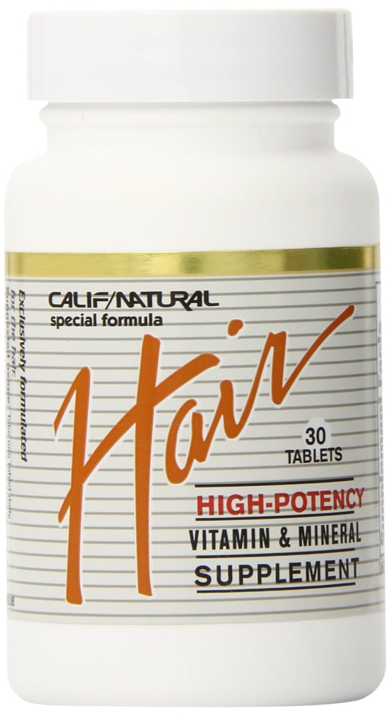 CALIFORNIA NATURAL HAIR VITAMIN & MINERAL, 30 TAB