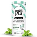 Wonderbelly Antacid, Etkili Kalpburn ve Anında Asit İndigestasyon Yardımı, Ekstra Kuvvetli Tabletler, 1000 mgo Karbonat, Talc veya Dye, Sweet Mint, 120 Count