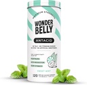 Wonderbelly Antacid, Etkili Kalpburn ve Anında Asit İndigestasyon Yardımı, Ekstra Kuvvetli Tabletler, 1000 mgo Karbonat, Talc veya Dye, Sweet Mint, 120 Count