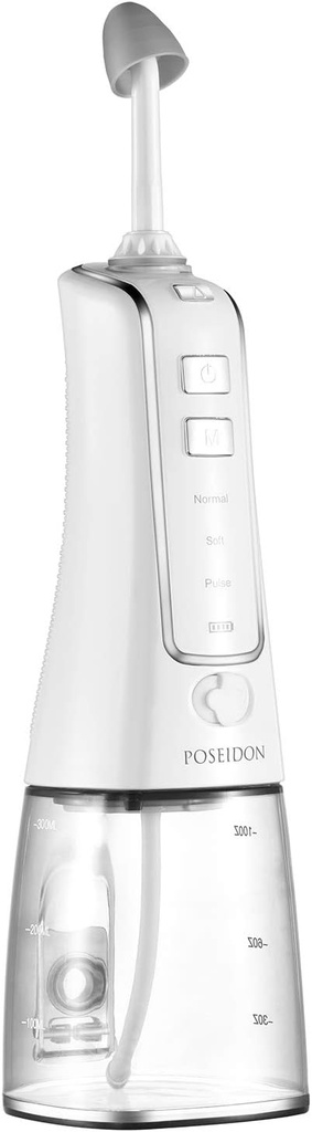 Nasal Irrigator Bonus 30 Saline Packets - Sinus Relief için Irrigation - Nose Clean Aspirator System - Su - 3 Baskı: Normal, Yumuşak, Pulse