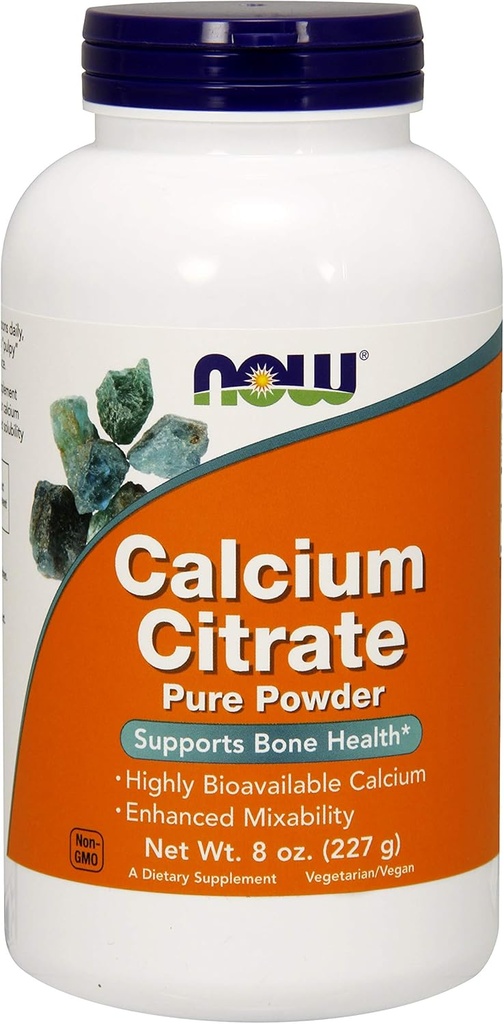 Kalsiyum Citrate Toz Şimdi Gıdalar 8 oz Toz