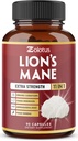 Zolotus 11 1 Lions Mane Mushroom Capsules, 3 Moon Supply with Cordeyceps, Reishi, Ashwagandha, Panax Ginseng - 90 Capsules