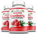 Μη GMO Cranberry συμπυκνωμένο από 12.600mg - Τριπλή δύναμη Softgels - Εύκολο στην κατάποση χάπια για άνδρες και γυναίκες, 3 μπουκάλια
