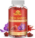 Saffron Extract Gummies-Sugar Free Saffron Supplement GABA, Saint John's Wort, Passion Flower- Saffron Supplements for Kids, Men. Focus and Mood Support. 60 Saffron Gummies