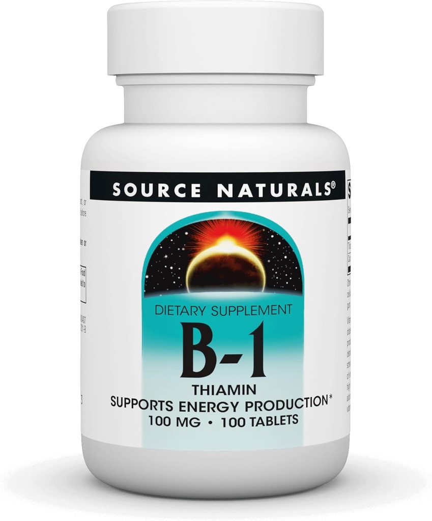 Βιταμίνη B-1 100mg Source Naturals, Inc. 100 Tabs