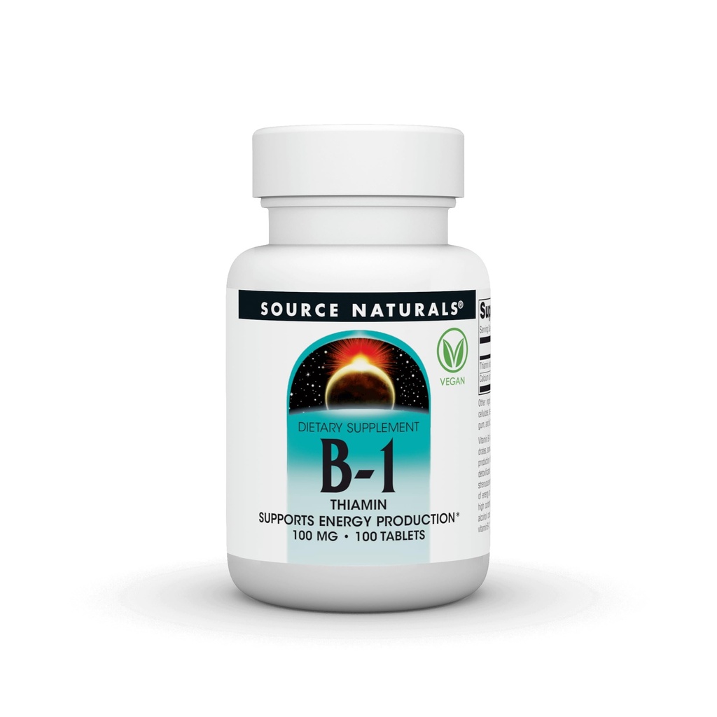 B-1 100 mg Source Naturals, Inc. 100 Tabs
