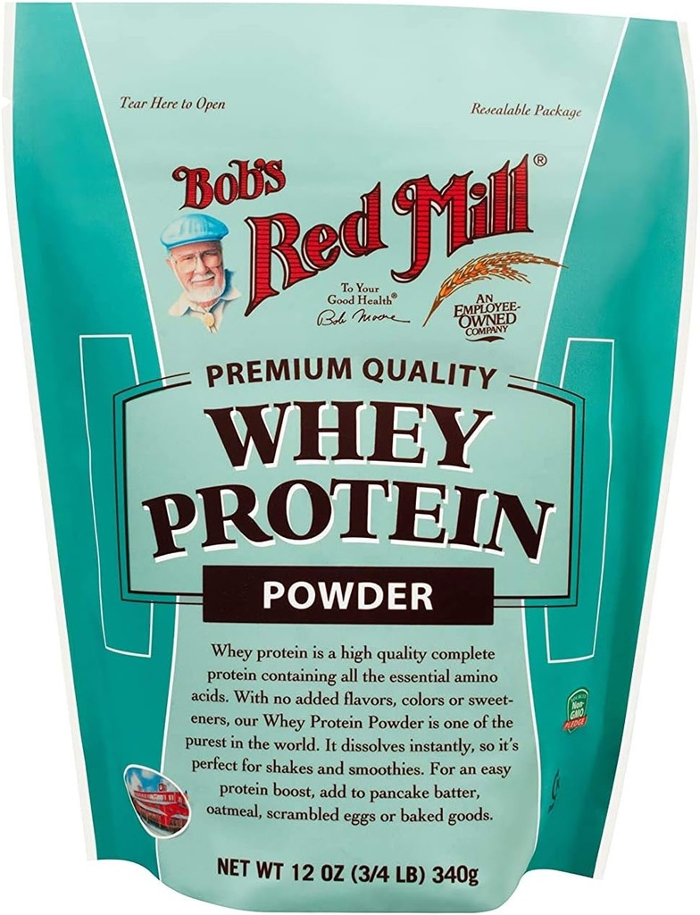 Bob's Red Mill All Natural Whey Protein Toz 12 Ounce (Pack of 2)