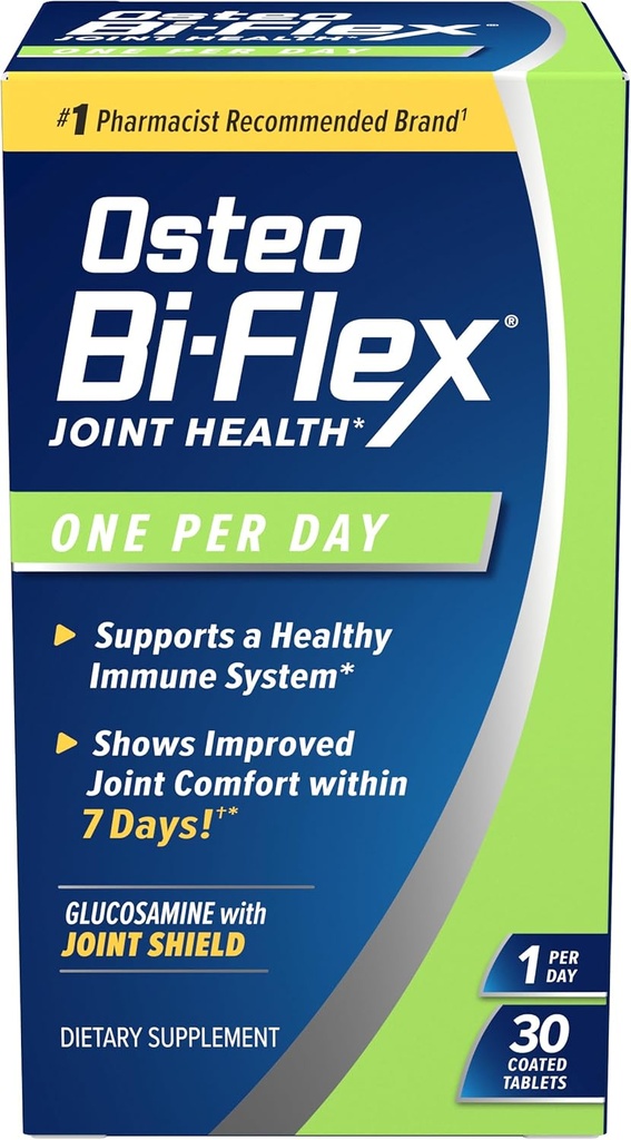Osteo Bi-Flex One Per Day, Glucosamine Ortak Sağlık Supplement with Vitamin D, 30 Kaplamalı Tabletler