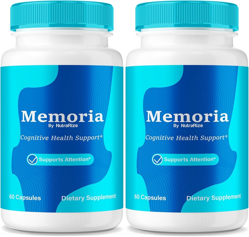 NutraRize (2 Pack) Memoria Capsules, Premium All Natural Supplement to Support Health & Wellness, Resmi Formula to Boost Memory and Focus, Capsulas Yorumlar (120 Capsules)
