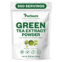 Purisure Green Tea Extract | Tozlu Tea from Premium Green Leaf | Unsweetened Vegan Tea for Latte & Smoothie Recipe | All- Natural Antioksi Green Tea Toz with EGCG & Polyfen