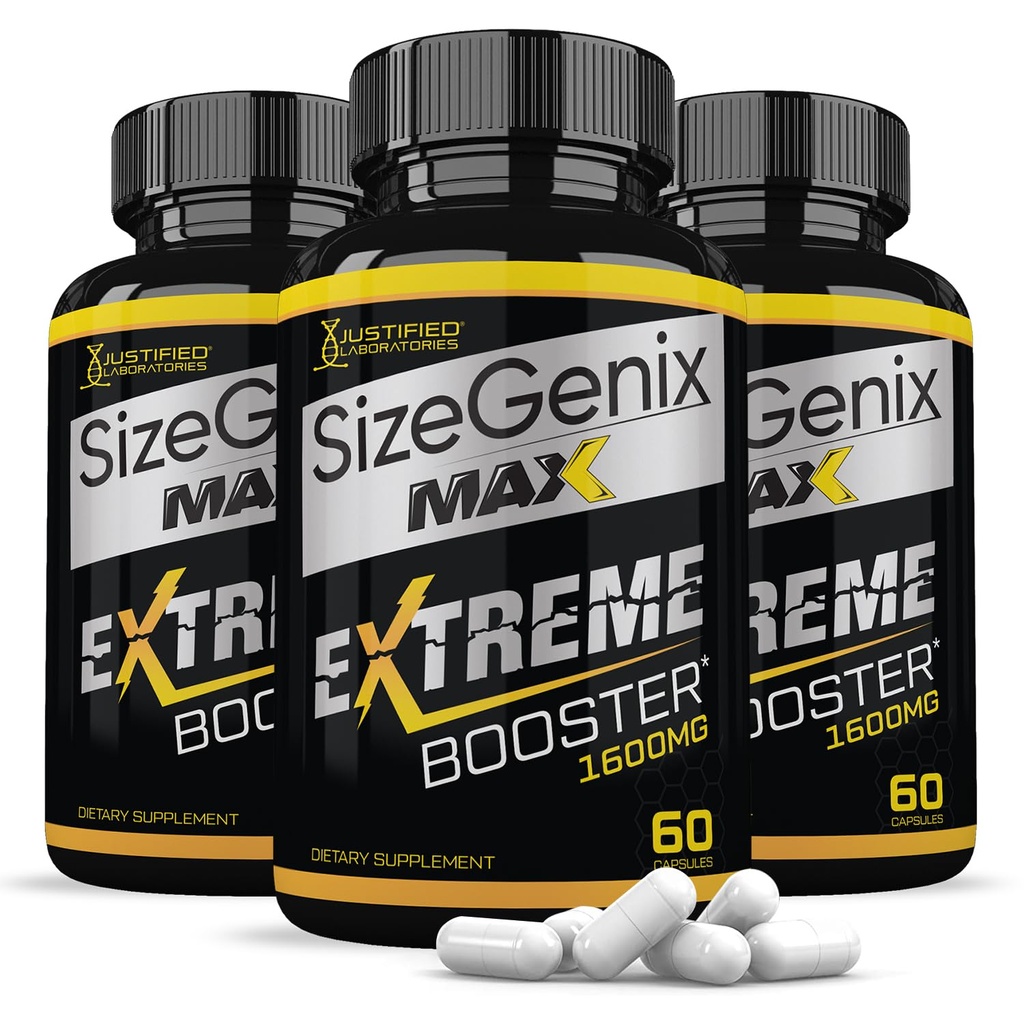 (3 πακέτο) Sizegenix Max 1600MG Σύνθετη φόρμουλα υγείας ανδρών 180 κάψουλες