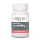 Alerji Araştırma Grubu Vitamin D3 5000 IU - Vitamin D3 ve K2 Supplement, Daily Balance, A, DeltaGold Tocotrienols, High Potency, Veggie Softgels - 60 Count
