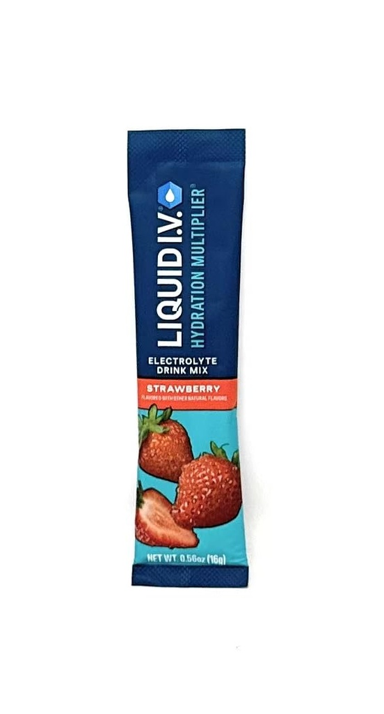 Sıvı I.V. Hydration Multiplier, 30 Stick Packs, Strawberry (2 Pack)