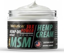 WELLUTION Hemp Cream - All-Doğal Hemp Oil Extract - Ekstra Güçlü Masaj Arnica, Vitaminler E & A - 4 oz