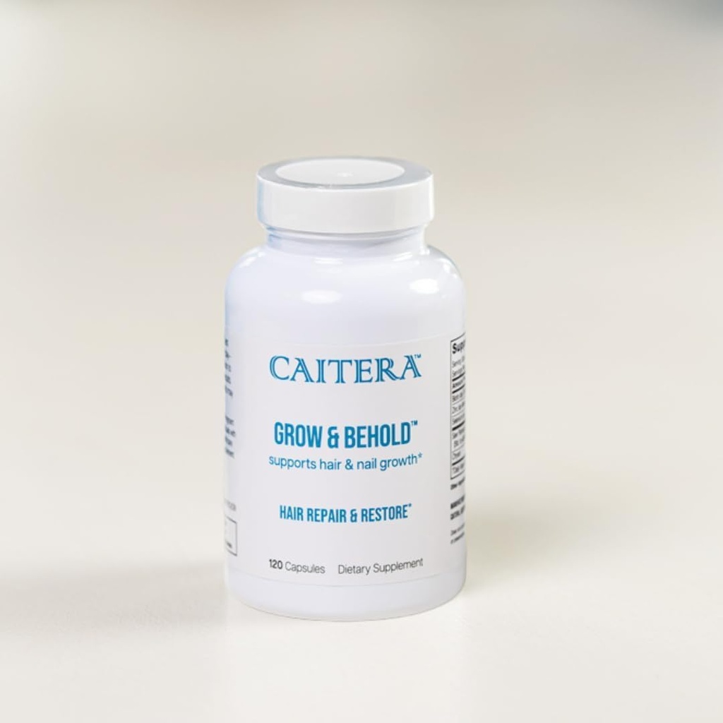 Grow & Behold | Klinik olarak Saç Saç Saç Bakımı için Diyetsel Tamamı Test Edildi | Saw Palmetto, Biotin, çinko & Selenium Saç Büyümesini Desteklemek, Vitality, Shine & Fullness | Vegan 120 Capsules