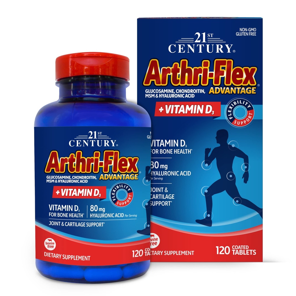 21. Yüzyıl Arthri-Flex Avantajı + Vitamin D3, 120 Kaplamalı Tabletler
