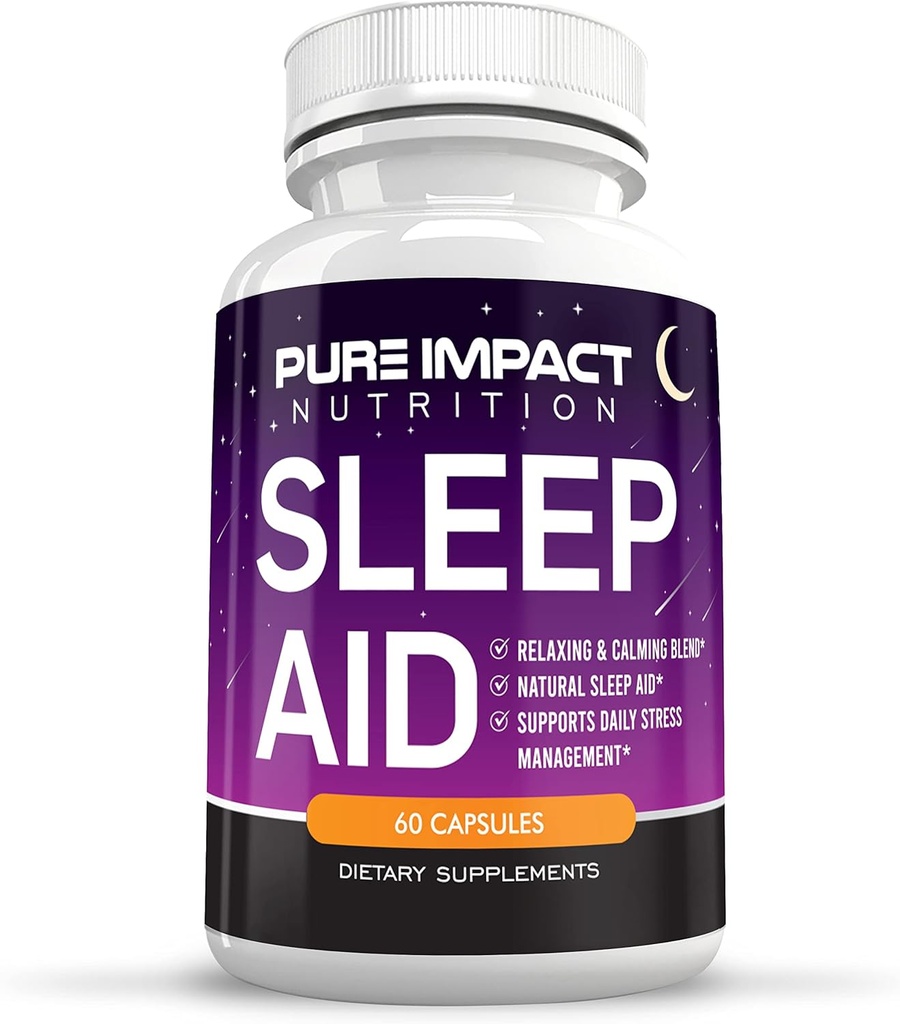 10in-1 Natural Sleep Aid Capsules | Non-Habit Form Supplement for Longer Deeper Rest withdis, Chamomile, Goji, St Johns Wort, 10 Mg Melatonin - 60 Capsules