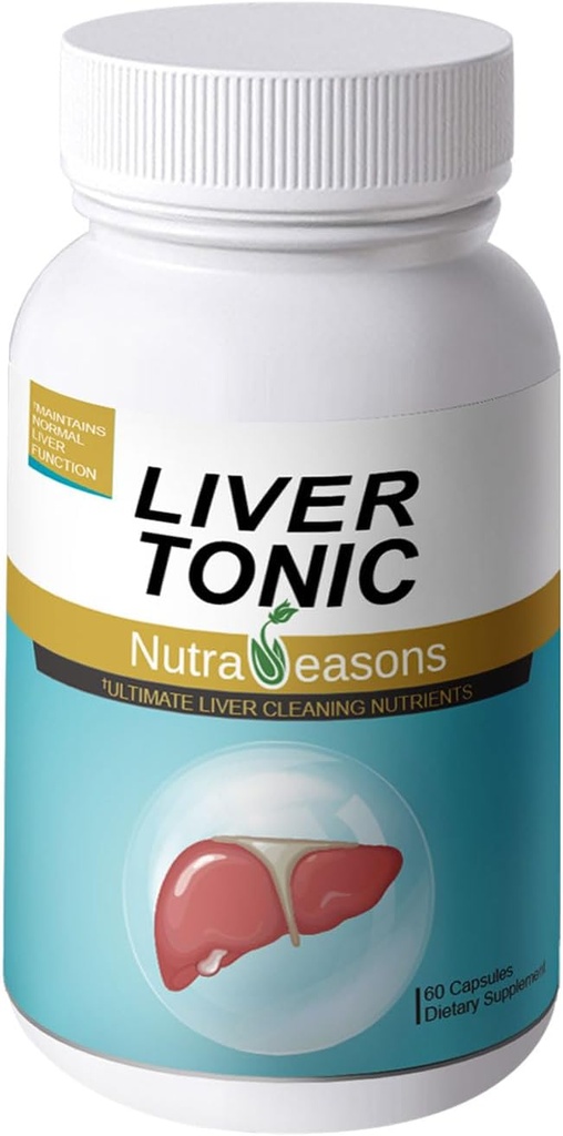 Liver Tonic - Yeni Ambalaj – Liver Cleanse Detox & Repair with Milk Thistle, NAC, Choline Bitartrate, Ginger, Turmeric, Dandelion Root, Artichoke Extract, Schisandra Berry, 60 vege caps