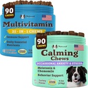Doğal Köpek Şirketi Multivitamin ve Calming Supplement Sche, Daily Nutrients ve Köpekler için Anksiyete Yardım, Ortak Sağlık, Skin & Coat, Gürültü ve Seyahatten Stresi Azaltıyor, Temel Vitaminler