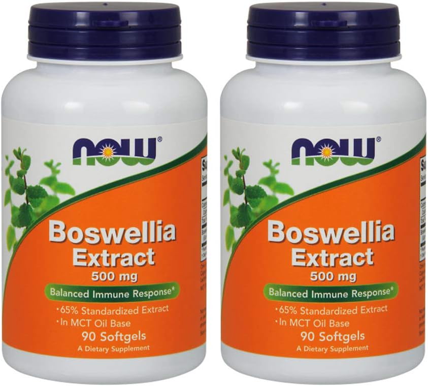 Şimdi Gıdalar Boswellia 500 mg Softgels, 90 Kont x 2