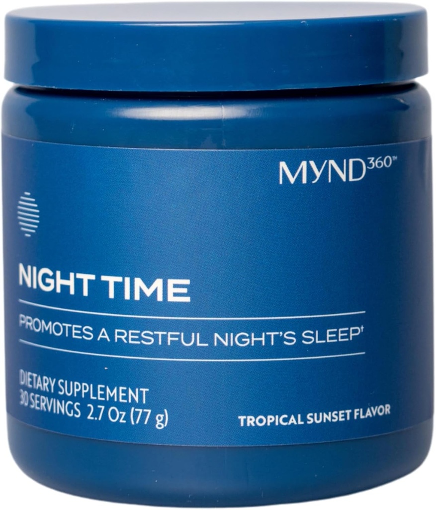 Nu Skin MYND360 Night Time Sleep Aid | & Magnezyum Melatonin Sleep Supplement | Magnezyum Citrate Toz | Geri Almalı Uyku | Magnezyum Tamamlama