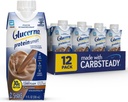 Glucerna protein Smart Diyabet Care Shake, Chocolate, Diabetic Meal Change to Support Blood Sugar Management, 30g Protein, 150 Calories, içmeye hazır, 11-fl-oz Şişe, 12 Pack