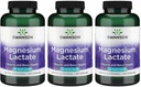 Swanson Magnezyum Lactate - Mineral Ekleme Kas ve Bone Health Support - Lactose-Free Lactate Mineral Formu - (120 Capsules, 84 mg Her) 3 Pack