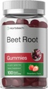 Horbäach Beet Root Gummies | 6000 mg | 100 Kont | Vegan, Non-GMO ve Gluten Free Formula | Strawberry Flavor