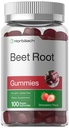 Horbäach Beet Root Gummies | 6000 mg | 100 Kont | Vegan, Non-GMO ve Gluten Free Formula | Strawberry Flavor