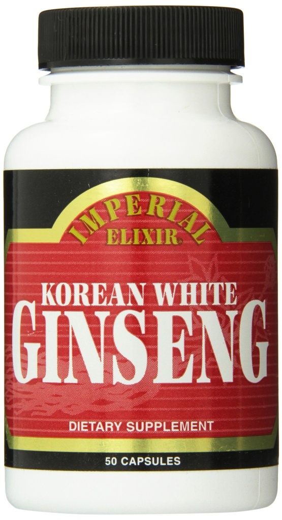 Imperial Elixir Korean White Ginseng, 500 Mg, 50 Count