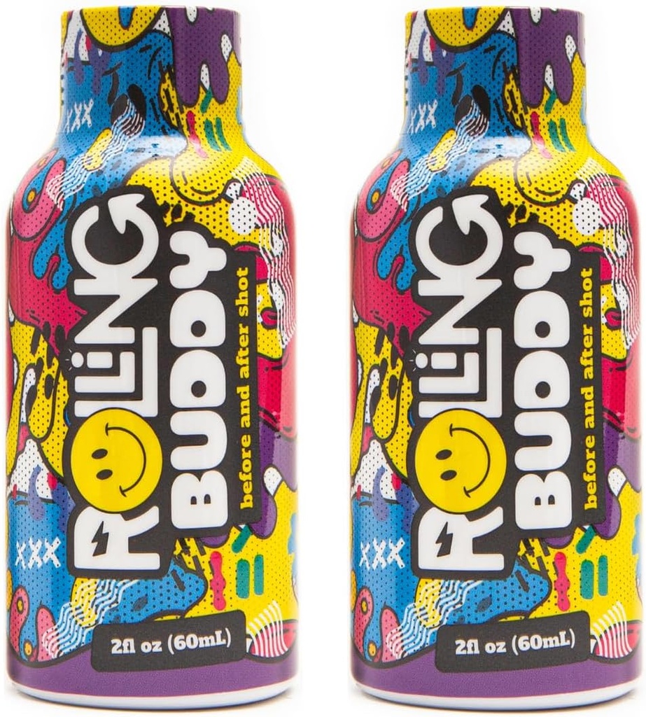 Pre ve Post Rave Recovery Shot - Rave Safely, No 5HTP, Jaw Clench Relief, Essential Vitamins for Brain & Body Protection before and After Rave Antioksi Shot 2Pack (1)