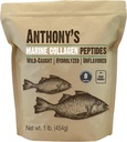 Anthony's Hydrolyzed Marine Collagen,, Gluten-Free, Paleo ve Keto Friendly, Unflavored, 1-Pound