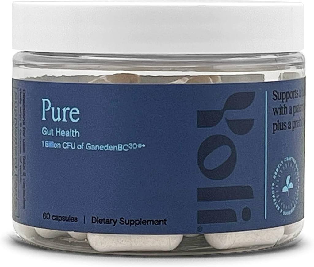 Yoli® Pure Probiyotiks for Digestive Health - Erkekler ve Kadınlar için Gut Health Supplements - Probiyotik Capsules 1 Milyar CFUs