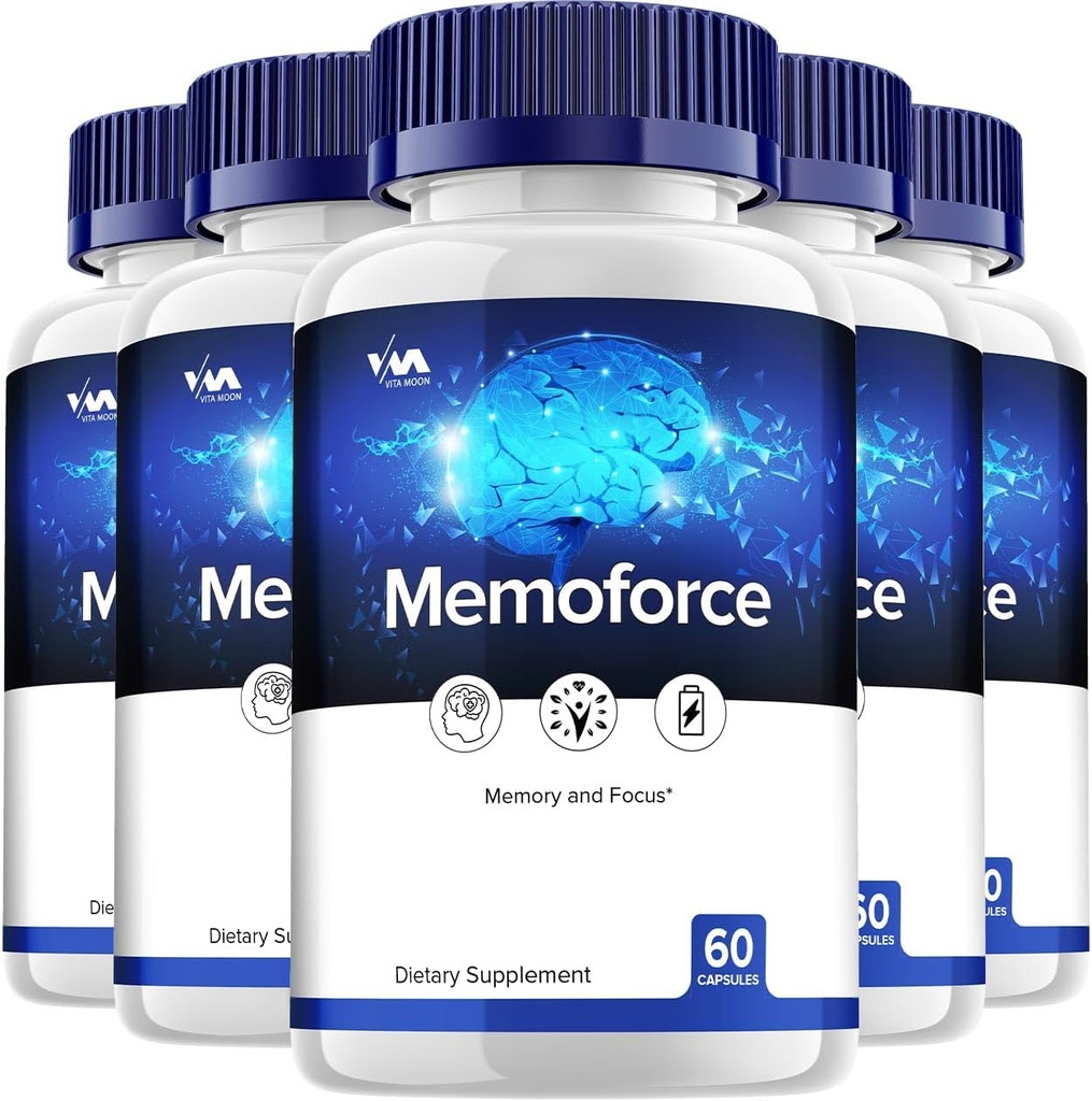 Vitamoon Memoforce Supplement Capsules – Memoforce Nootropics Pills, Memoforce Clarity Focus ve Yorumlar, 300 Capsules