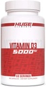 Büyük Supplements Vitamin D3, 5000 IU (1253/) hizmet başına, Gluten-Free, Soy-Free - Supports Immune System, Bone Health ve Mood (60 Capsules)