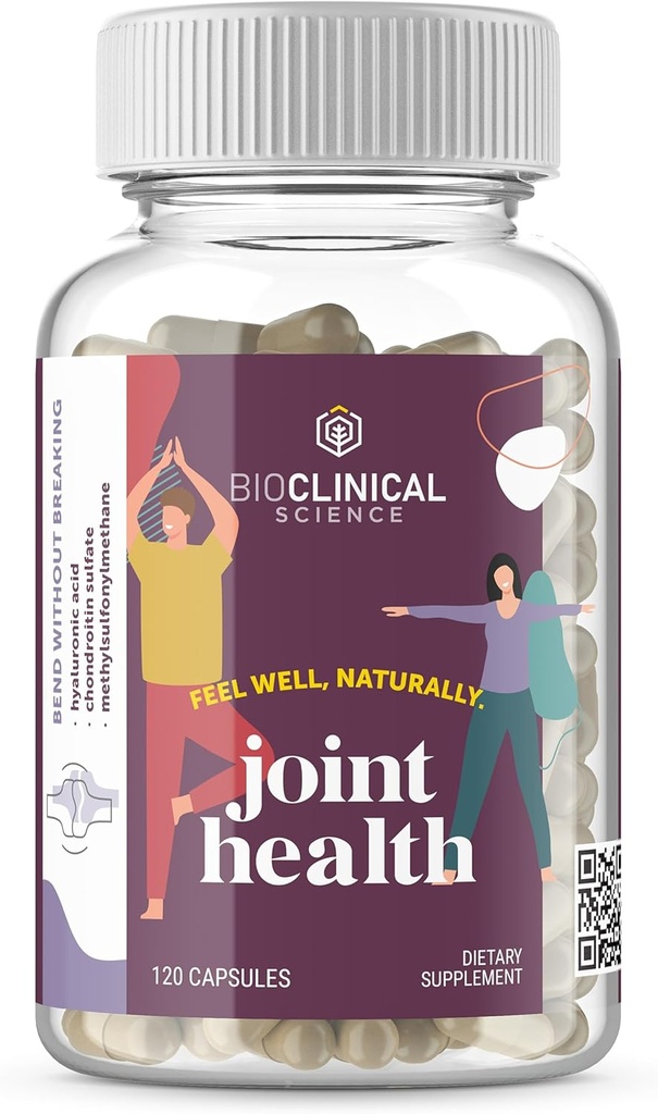 Ortak Sağlık - Bilimsel olarak Chondroitin Sulfate, Hyaluronic Asit ve Metilsulfonylmethane - 120 Capsules - 60 Day Supplyhane