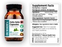 Κάψουλες DR WAKDE'S Gotu kola (Mandukparni, Centella asciatia, 60 Veg Caps, Plant-based Supplement, Ayurvedic Herb, All Natural, Vegan)