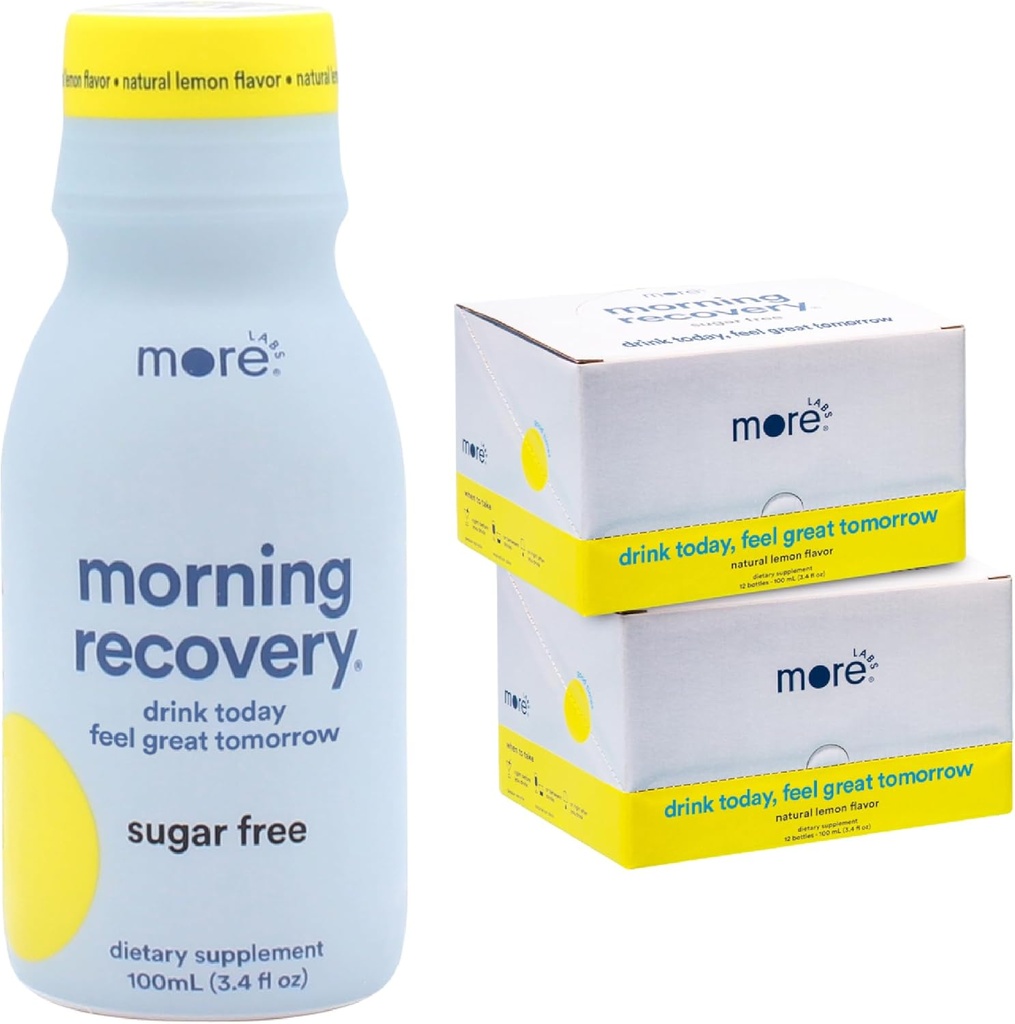 Morning Recovery Electrolyte, Milk Butle Drink Proprietary Formulation to Hydrate while drink, Highly ► Liquid DHM, Non GMO, Vegan, Gluten-Free, Sugar-Free Lemon, 24