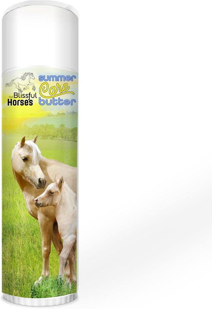 Blissful Horses Summer Care Sun Butter, Gentle Horse Sunscreen, Easy-to-Apply Equine Sunblock Solution, Must- Have Horse Essentials for All Day Sun Protection, 0,50 oz.