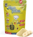 Beslenme Tasarımları Nana Flakes% 100 Doğal Banana Toz, Digestive Support - Pyum ve Fiber Kaynağı - Yumurtalar için Substitute, Butter, or Oil in Baking (2LB Bag)