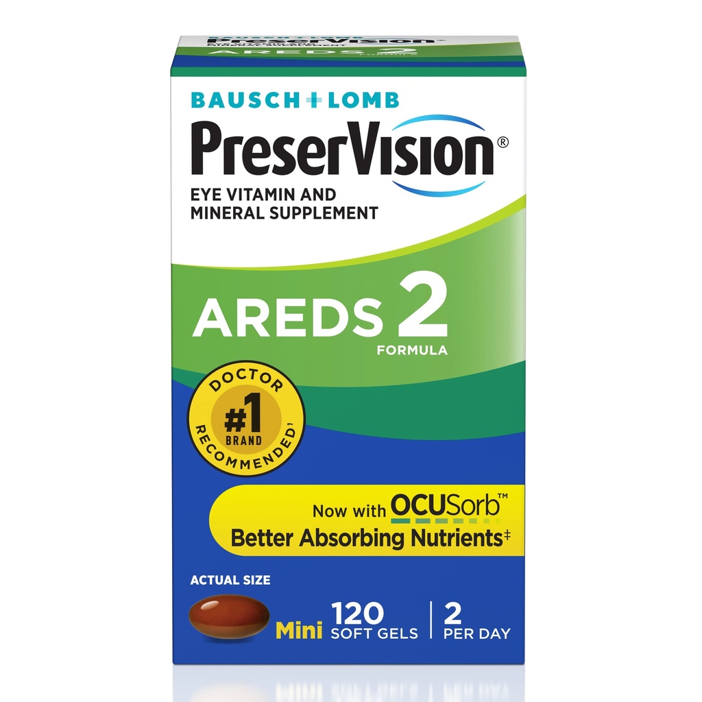 Preservision AREDS 2 Formula, 120 Soft Gels (Pack of 8)