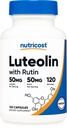 Nutricost Luteolin with Rutin Complex 100mg (50mg Luteolin, 50mg Rutin) 120 Κάψουλες - Χορτοφαγικά, Μη ΓΤΟ, Χωρίς Γλουτένη