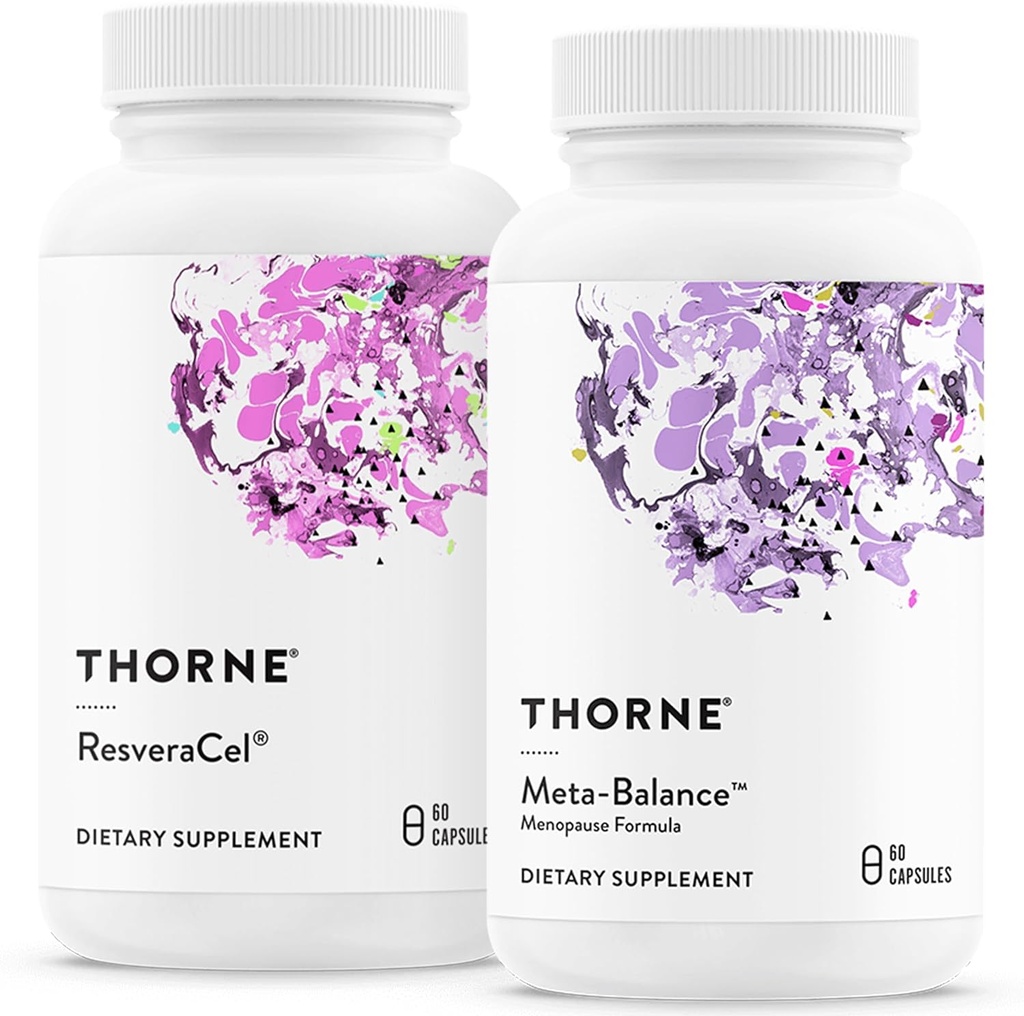 THORNE - Sağlıklı Aging & Menopause Support Sche - ResveraCel & Meta-Balance - 30 ila 60 Hizmet