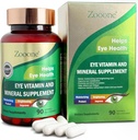 zooone Lutein ve Zeaxanthin Eye Vitamins, Eye Vitamin ve Mineral Supplement C E çinko Copper ile birlikte, Macular Dejenerasyonu, Eye Health Pills for Yetişkinler & Seniors, 90 Capsules