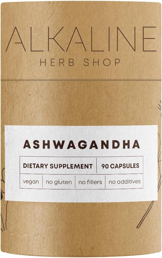 Αλκαλικό κατάστημα βοτάνων Ashwagandha συμπλήρωμα 90 κάψουλες