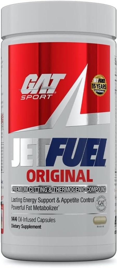 GAT SPORT JetFuel Original - Kilo Kaybı Tamam, Enerji ATM, Fat Burner, Appetite Suppressant (144 Capsules)